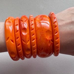 Splendette Blood Orange bangle set